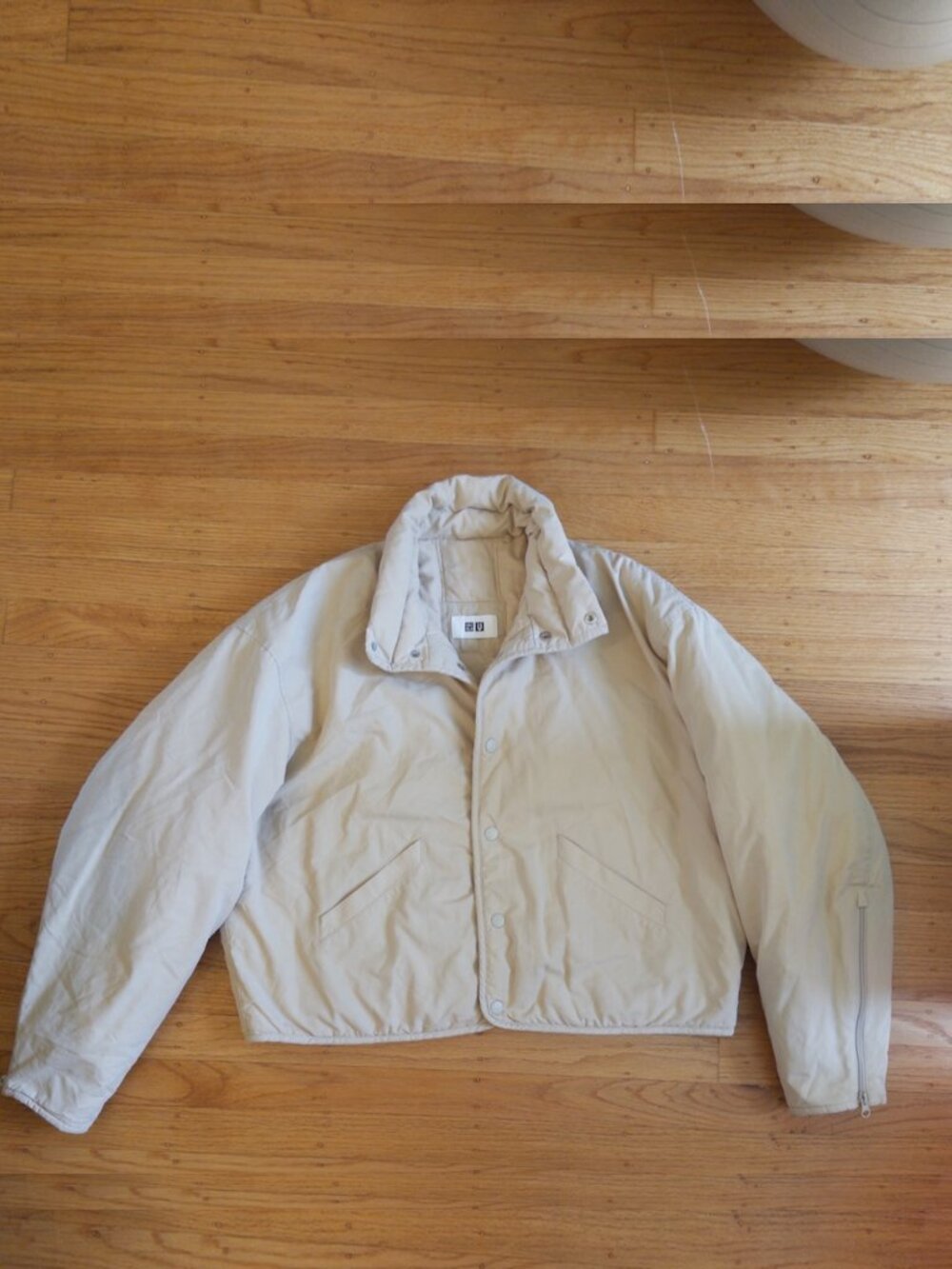 Uniqlo U Warmer Jacket size M Natural EUC